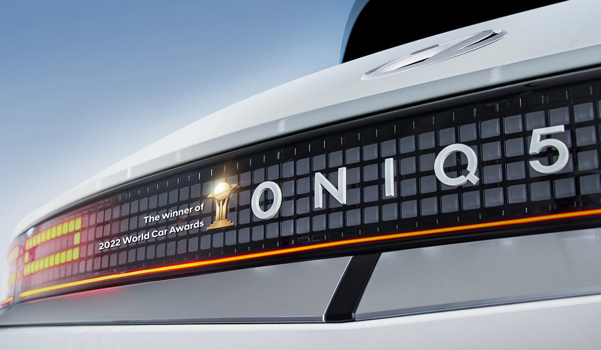 El aclamado Hyundai IONIQ 5 ganó hoy en grande en los prestigiosos World Car Awards 2022